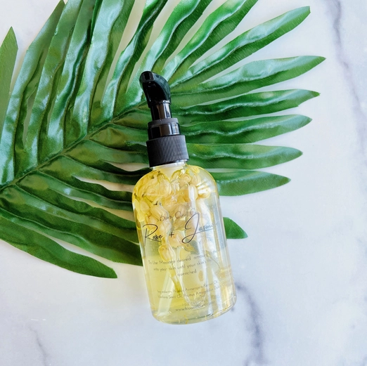 4oz Mini Hydrating Botanical Body Oil - Rose & Jasmine