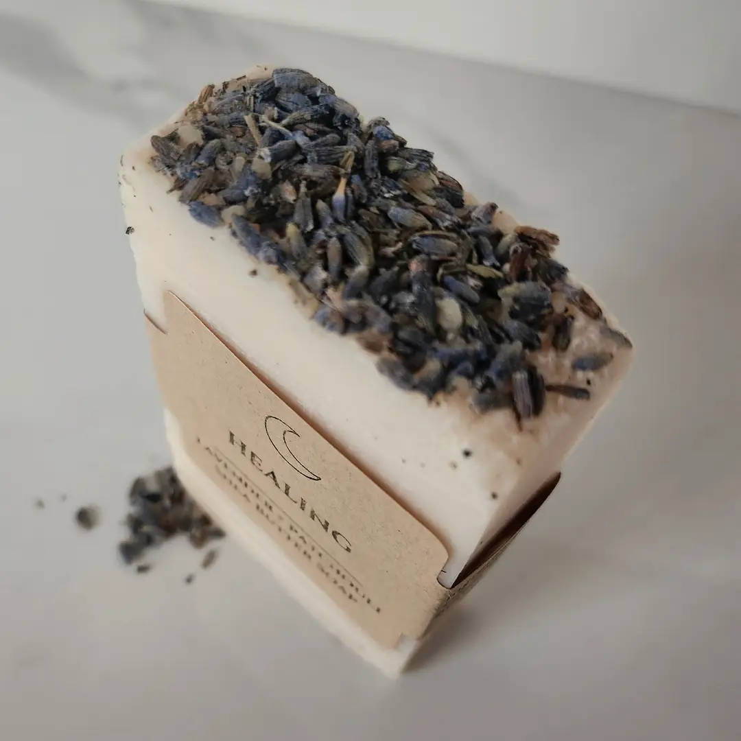 Lavender + Patchouli Organic Shea Butter Healing Soap