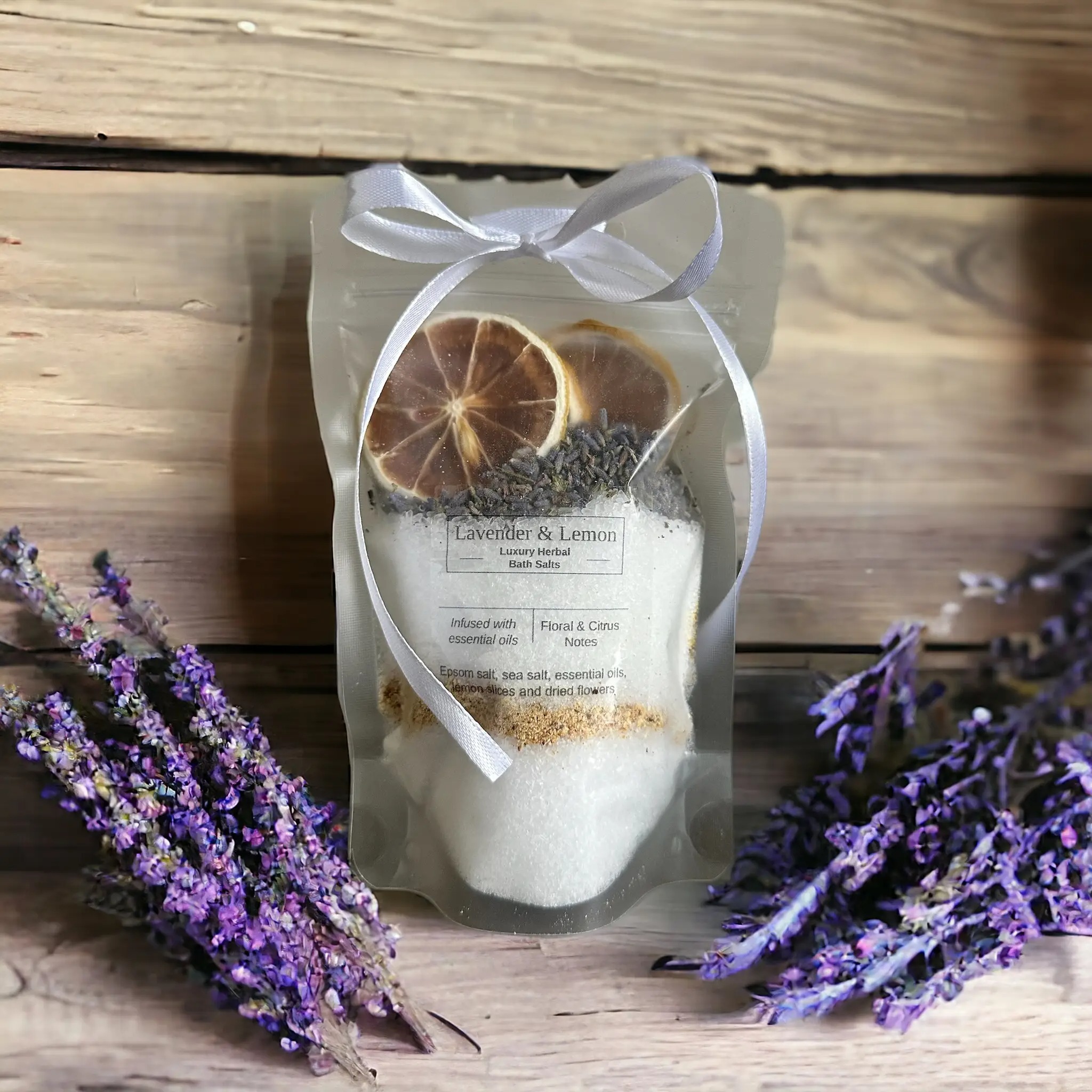 Luxury Bath Salts - Summer Edition - Lavender and Lemon