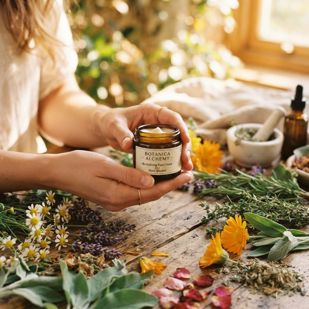 Natural botanical skincare ingredients