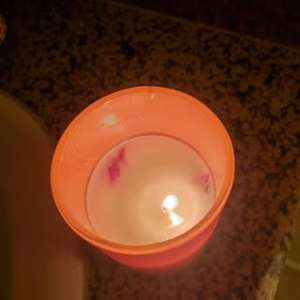 Rose Filled Candles